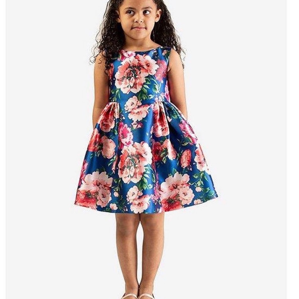 Printed Mikado Dress